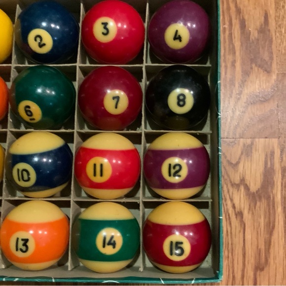 Vintage Aramith Billiard Pool Balls Professional Games Billard's Set Boxed #N1 - Picture 3 of 8
